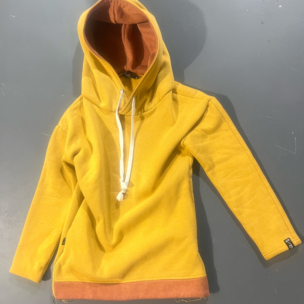 GRASSROOTS CALIFORNIA hoodie hooded sweatshirt w/ pockets, Heather gold, small